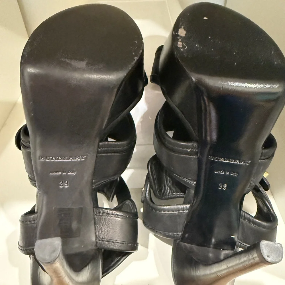 Burberry Aviator Beatty Platform Heels - Size 39 - Picture 6 of 8